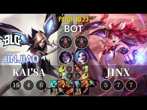BLG Jinjiao Kai'Sa vs Jinx Bot - KR Patch 10.23