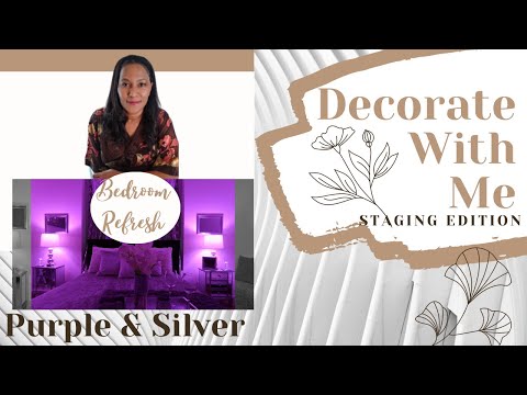 Home Decor | Room Makeover #Bedroom Makeover Purple...