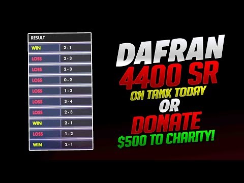Get 4400 SR On Tank or Donate $500 To Charity! - Overwatch