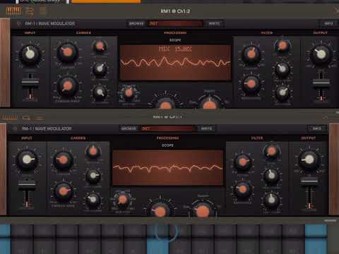 IOS AUV3 RM-1 Brass pad patch in Zeenon. AUM and KB-1