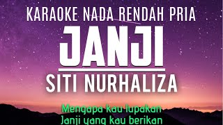 Download lagu Janji - Siti Nurhaliza Karaoke Nada Rendah Pria  3 Fm mp3