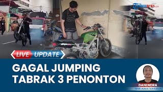 Pemotor Kawasaki Ninja Gagal Atraksi, Gelaran Karnaval di Tanjunganom Nganjuk Berubah Ricuh