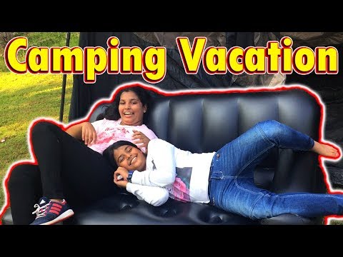 Camping Outdoor Vacation | Family Fun Vacation With Twin Sister Ayu And Anu Video