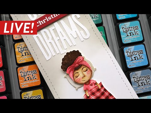 🔴 LIVE REPLAY! Holiday Card Series 2020 - Day 6 - No-Line Watercolored Slimline Card