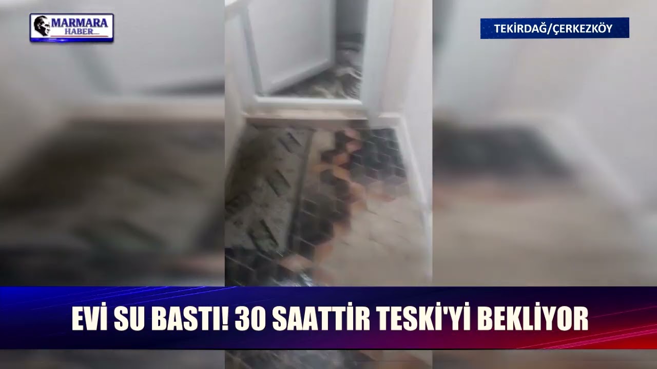 Kızılpınar'da logarlar tıkandı, evi su bastı!