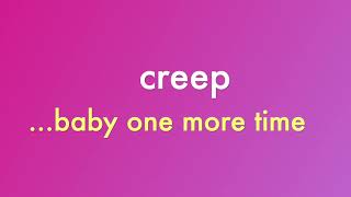 dj mix clip: creep ...baby one more time (tlc, britney spears)