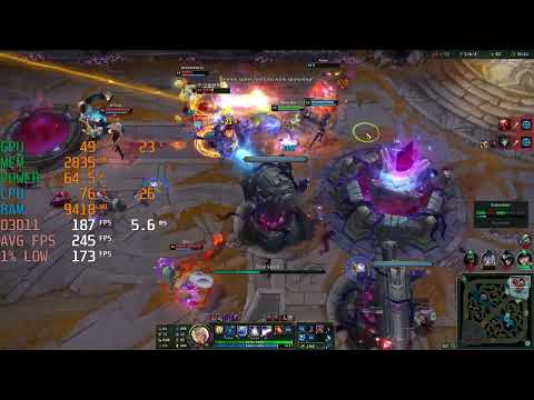 League of Legends - Ryzen 5 7500F + RTX 5070 - LoL - 1080p, 1440p Max Settings Benchmark