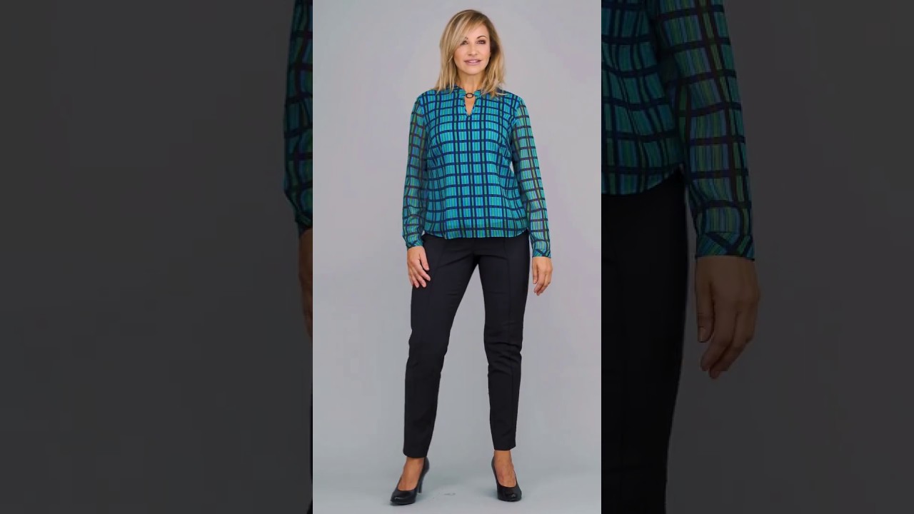 Watch Elegancka bluzka z ozdobą przy dekolcie now Elegancka bluzka z ozdobą przy dekolcie