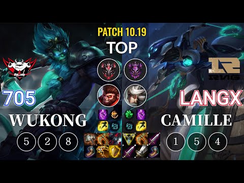 JDG 705 Wukong vs RNG Langx Camille Top - KR Patch 10.19