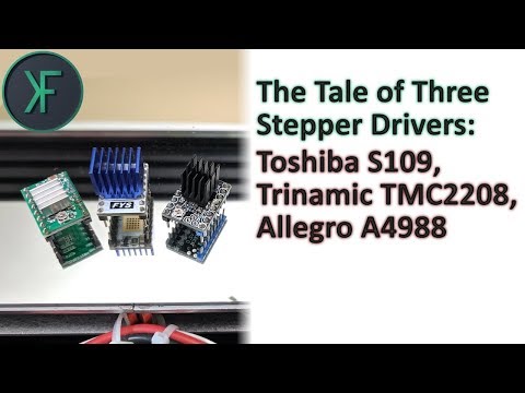 The Tale of Three Stepper Drivers: Toshiba S109, Trinamic TMC2208, Allegra A4988