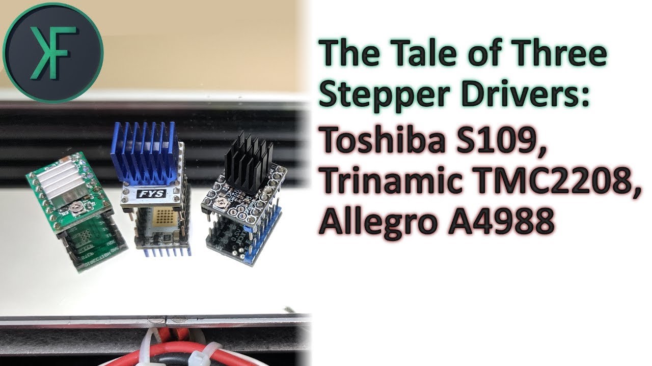 The Tale of Three Stepper Drivers: Toshiba S109, Trinamic TMC2208, Allegra A4988