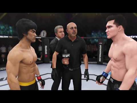 Bruce Lee vs. Elvis Presley (EA Sports UFC 3) - CPU vs. CPU - Crazy UFC 👊🤪