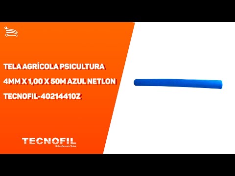 Tela Agrícola Psicultura 4mm x 1,00 x 50m Azul Netlon - Video