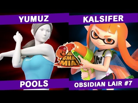 Yumuz (Wii Fit Trainer) vs Kalsifer (Inkling) - POOLS - OBSIDIAN LAIR #7