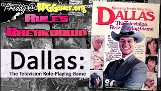 Dallas: The Television Role-Playing Game (SPI, 1980) | Rules Breakdown