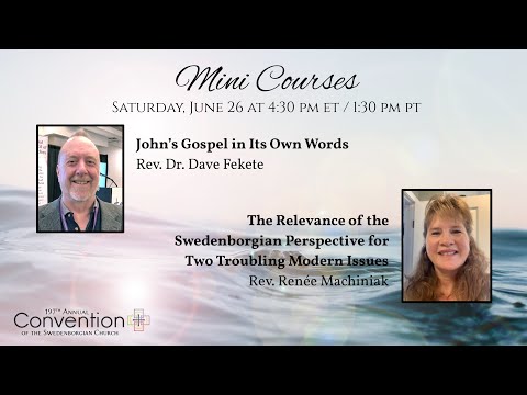 2021 Convention – Mini Course #4 – The Relevance of the Swedenborgian Perspective by Rev. Machiniak