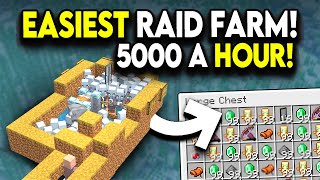EASY RAID FARM 1.21+ in Minecraft Tutorial in 60s!