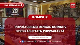 KOMISI IX DPR RI - RDPU/AUDIENSI DENGAN KOMISI IV DPRD KABUPATEN PURWAKARTA