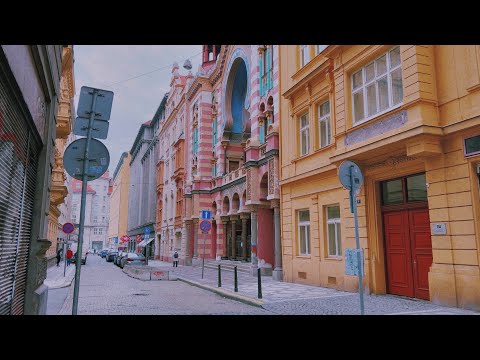 WALKING IN PRAGUE - Hidden Streets of Old Town 4K - Relaxing Winter Walk - Ambience Czech Tour ASMR