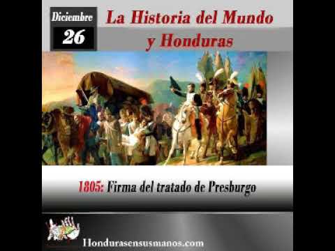 26 de Diciembre 1805, Firma del tratado de Presburgo