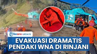Pendaki Malaysia Berhasil Dievakuasi seusai Jatuh di Gunung Rinjani, Alami Cedera Tulang Belakang