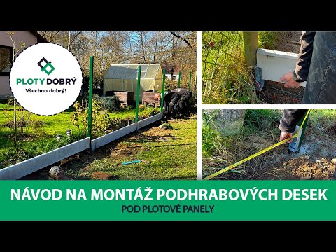Návod na montáž podhrabových desek pod plotové panely l Ploty Dobrý