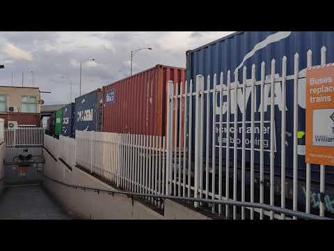 EL60, CLF4 and EL62 container train at newport