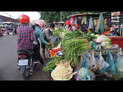 Evening Street Food Near Garment Factory - Walk Around Street Food @Tuol Sangke Russey Keo