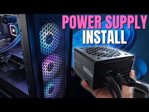 How to Install a Power Supply in a PC Step by Step (Corsair RM850e PSU)