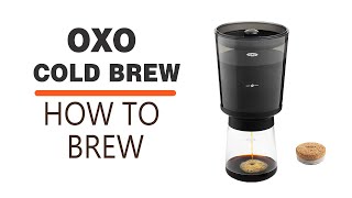 How to use OXO Compact Cold Brew Coffee Maker