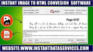 JPG to HTML Converter Software | Image to HTML Conversion