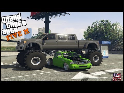 GTA 5 ROLEPLAY - 6 DOOR MONSTER FORD POWERSTROKE VS SWAMP - EP. 781 - AFG - CIV