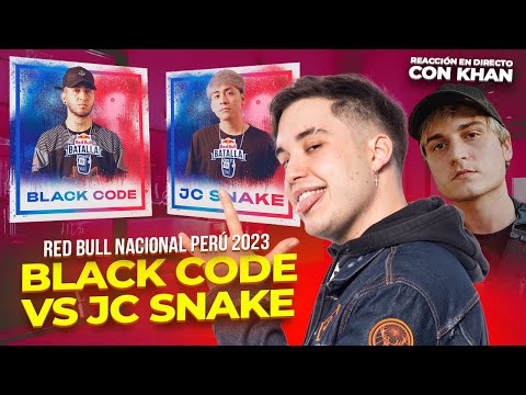 EL NUEVO BLACK CODE!!! BLACK CODE VS JC SNAKE - REACCIÓN FINAL NACIONAL RED BULL PERÚ 2023 CON KHAN