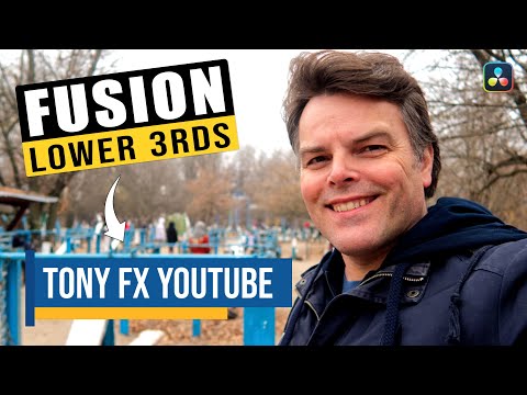 Clean & Modern Lower Thirds in DaVinci Resolve Fusion