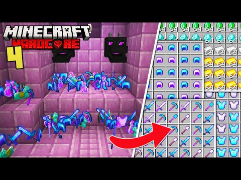 I Looted 100 End Cities in Hardcore Minecraft!