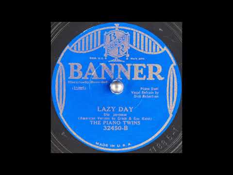 The Piano Twins - Lazy Day (1932)