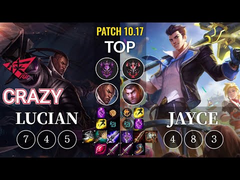 RW Crazy Lucian vs Jayce Top - KR Patch 10.17