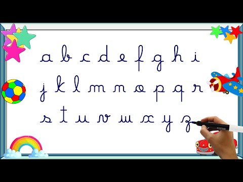 Letras Cursivas | Aprenda a escrever o alfabeto com Boa Caligrafia | Em português [047]