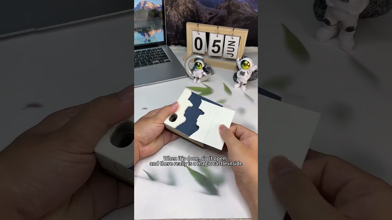 magic harry potter hogwarts castle craft！The best-selling classic style 3d calendar memo pad#diy