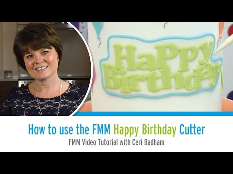 HAPPY BIRTHDAY - Curved Words icing cutter set HAPPY BIRTHDAY - Curved Words icing cutter set