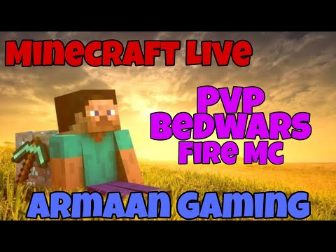 EPIC Minecraft Pvp, Bedwars & Fire mc Live - My First Time!