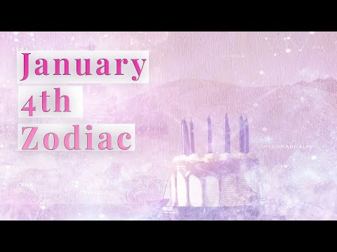 January 4th Zodiac And Spiritual Birthday Message