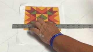 How to draw a simple Barn Quilt Pattern