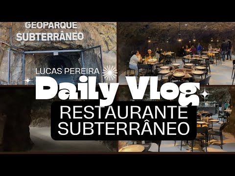 RESTAURANTE SUBTERRÂNEO DO GEOPARQUE EM AMETISTA DO SUL | Daily Vlog Lucas Pereira 