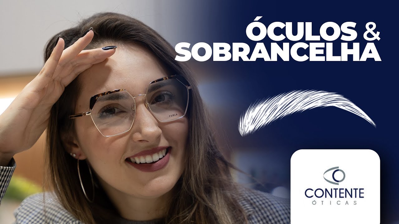 Sobrancelha dentro ou fora dos óculos?