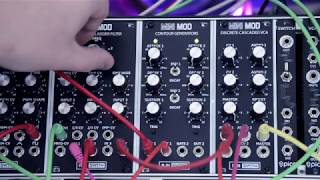 Video thumbnail for Minimod Discrete Cascade VCA-AJH Synth (distortion mode) by Dziam Bass