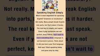 What Really Matters in Speaking English? || #learnenglish #speakenglish