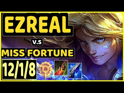 MAGIFELIX (EZREAL) vs MISS FORTUNE - QUADRAKILL 12/1/8 KDA BOTTOM ADC CHALLENGER GAMEPLAY - EUW