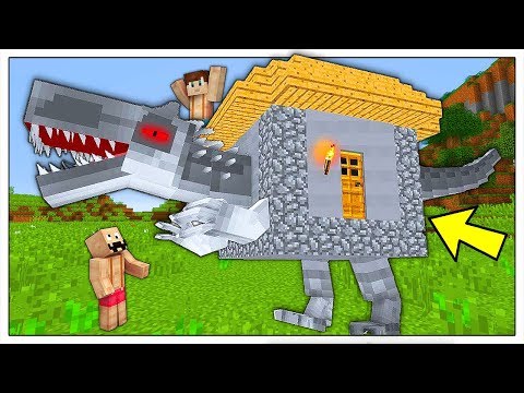 COSTRUIAMO E DIFENDIAMO LA NOSTRA CASA DINOSAURO! - Minecraft ITA