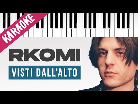 Rkomi, Dardust | Visti Dall'Alto // Piano Karaoke con Testo
